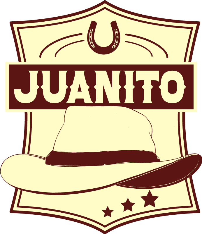 Brown rug cowboy hat named nevera - TenStickers