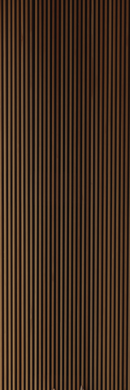 Brown rug with teak wood vertical design - TenStickers
