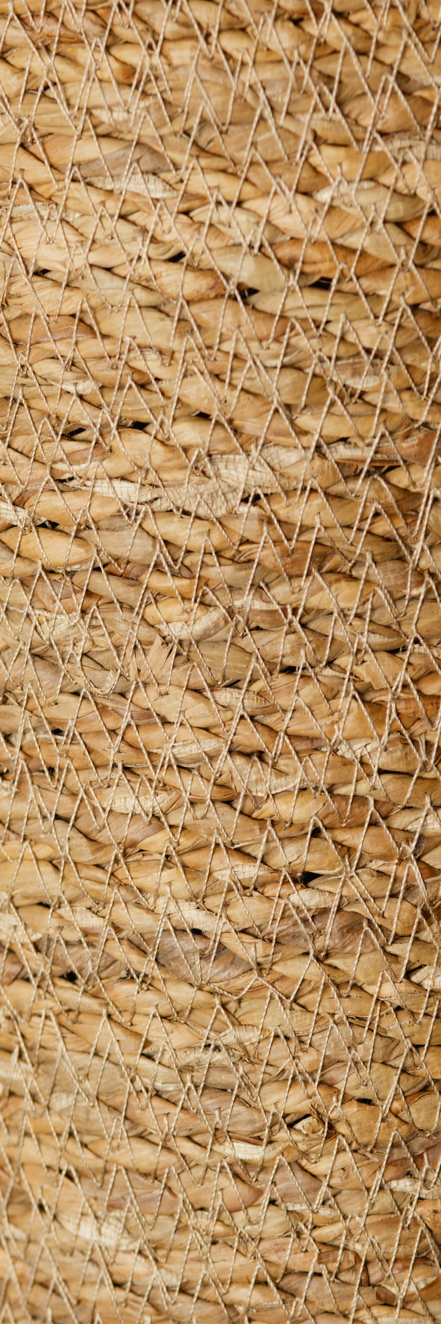 Brown rug in light wood-style french wicker - TenStickers