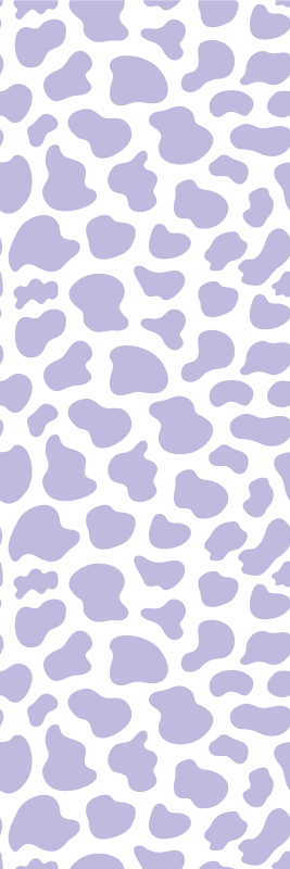 Purple rug in cow print design - TenStickers