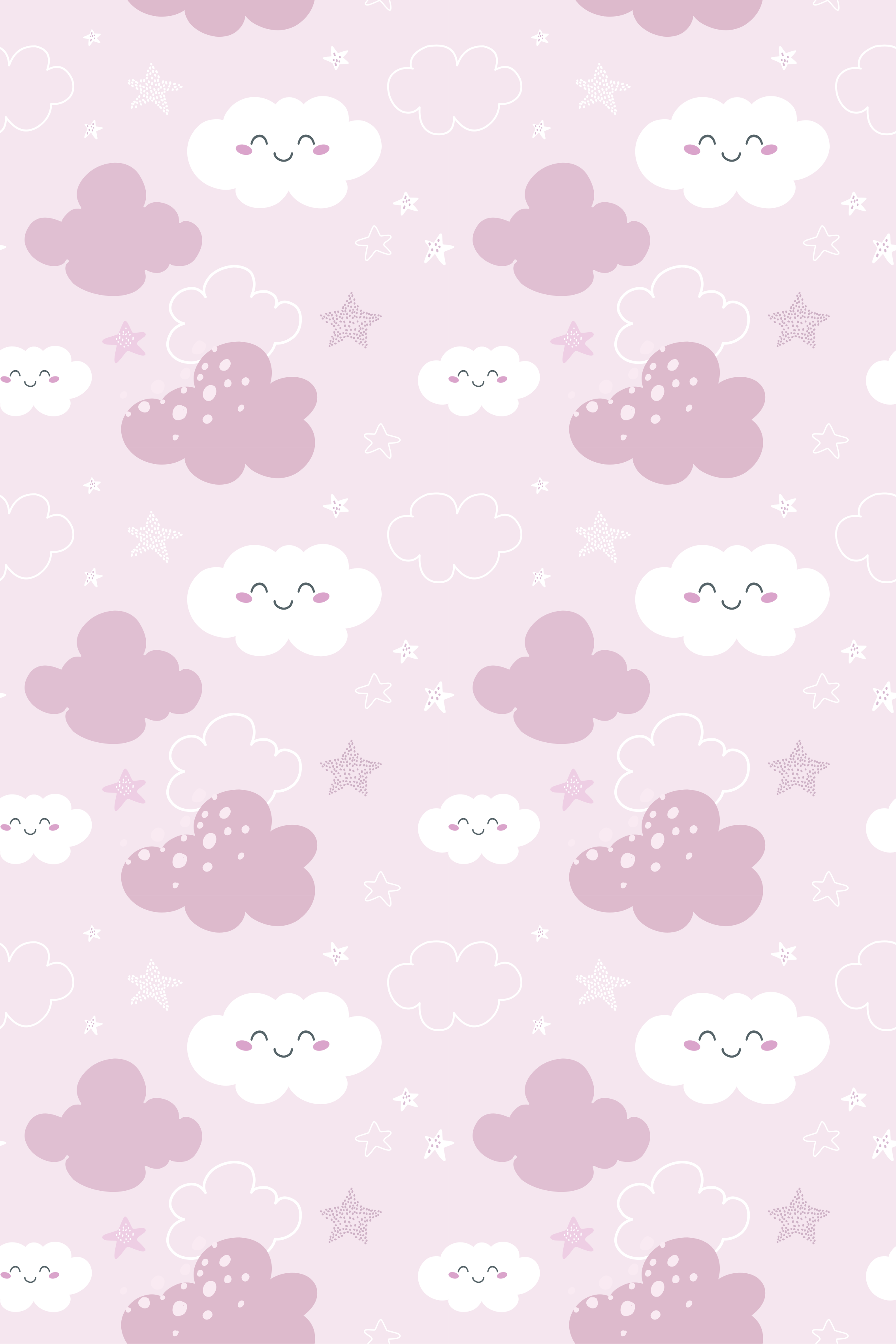 Purple rug with white happy background - TenStickers