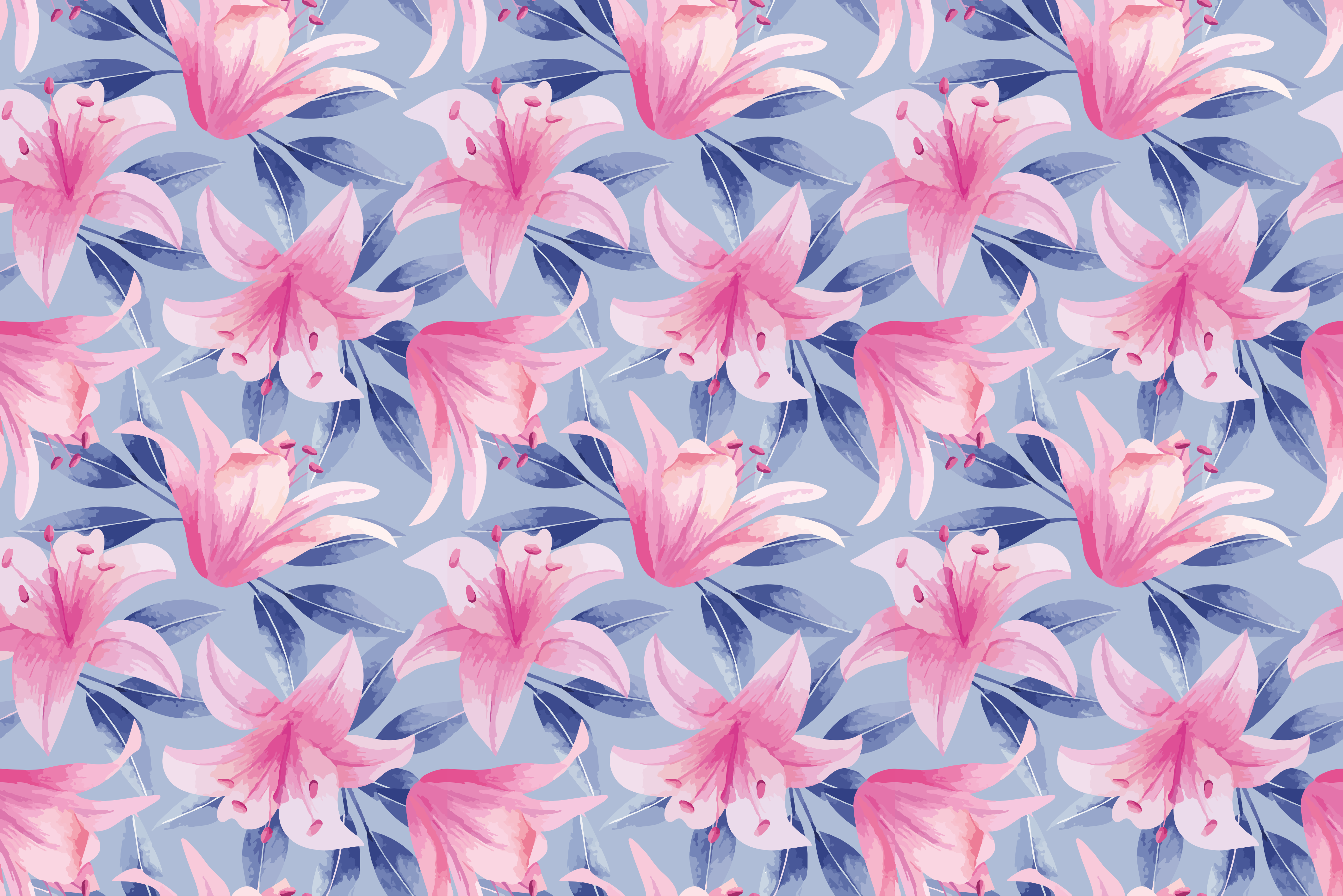 Purple rug with pink and purple floral design - TenStickers