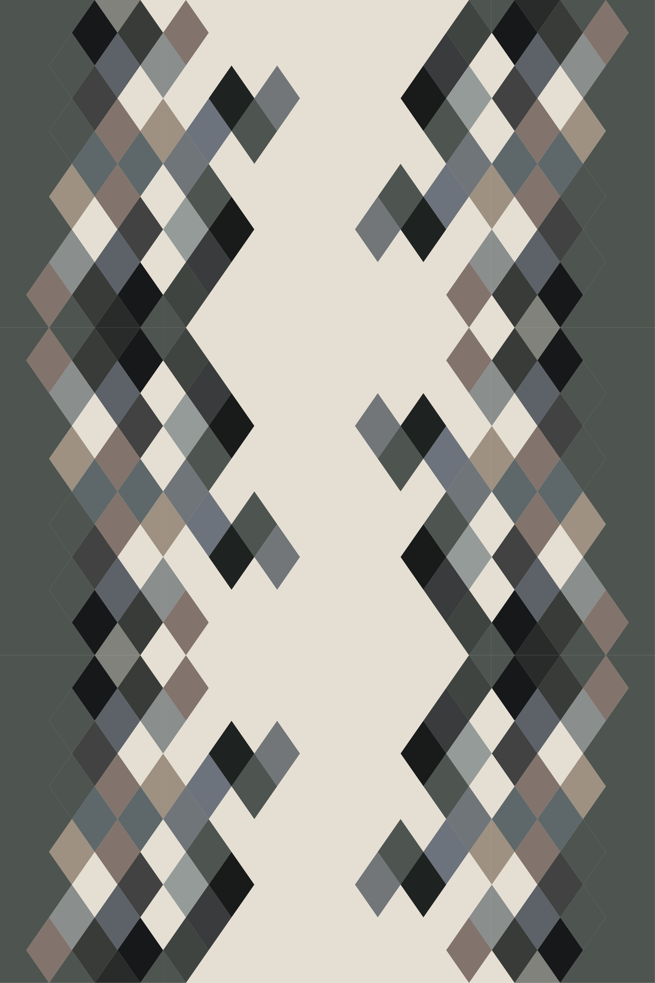 Black rug in color shades and color blocks - TenStickers