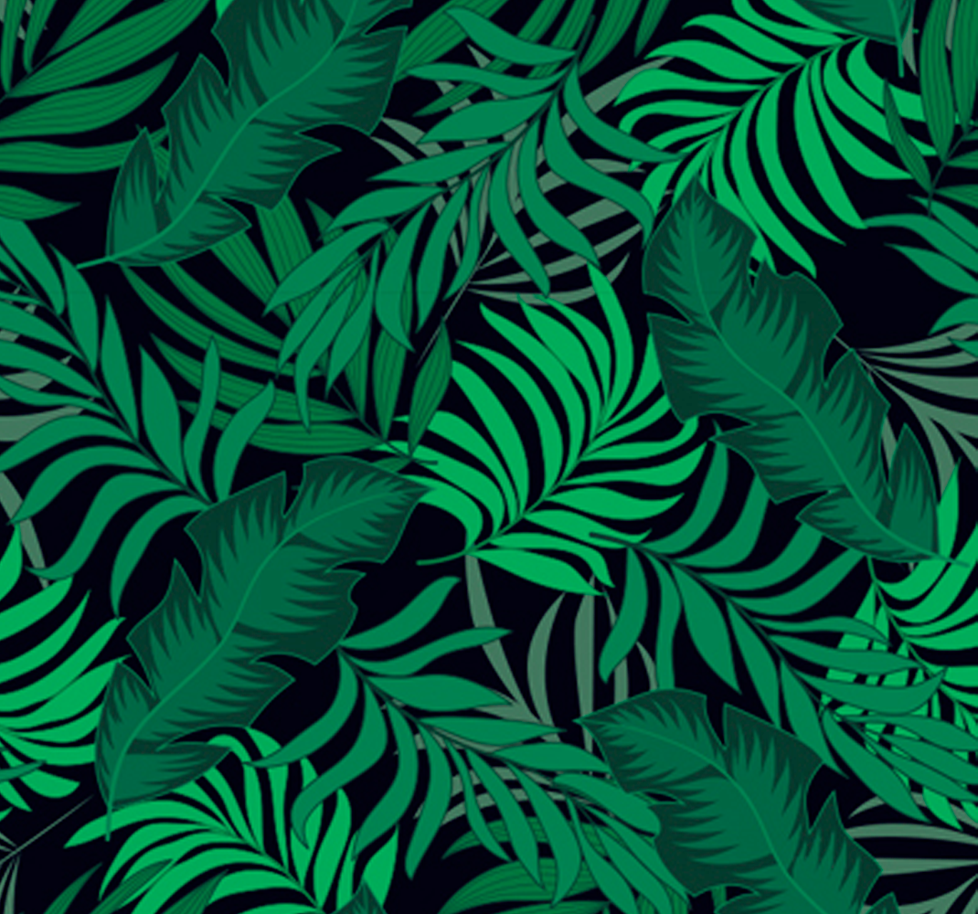 Green rug inspired by jungle key wallpaper - TenStickers