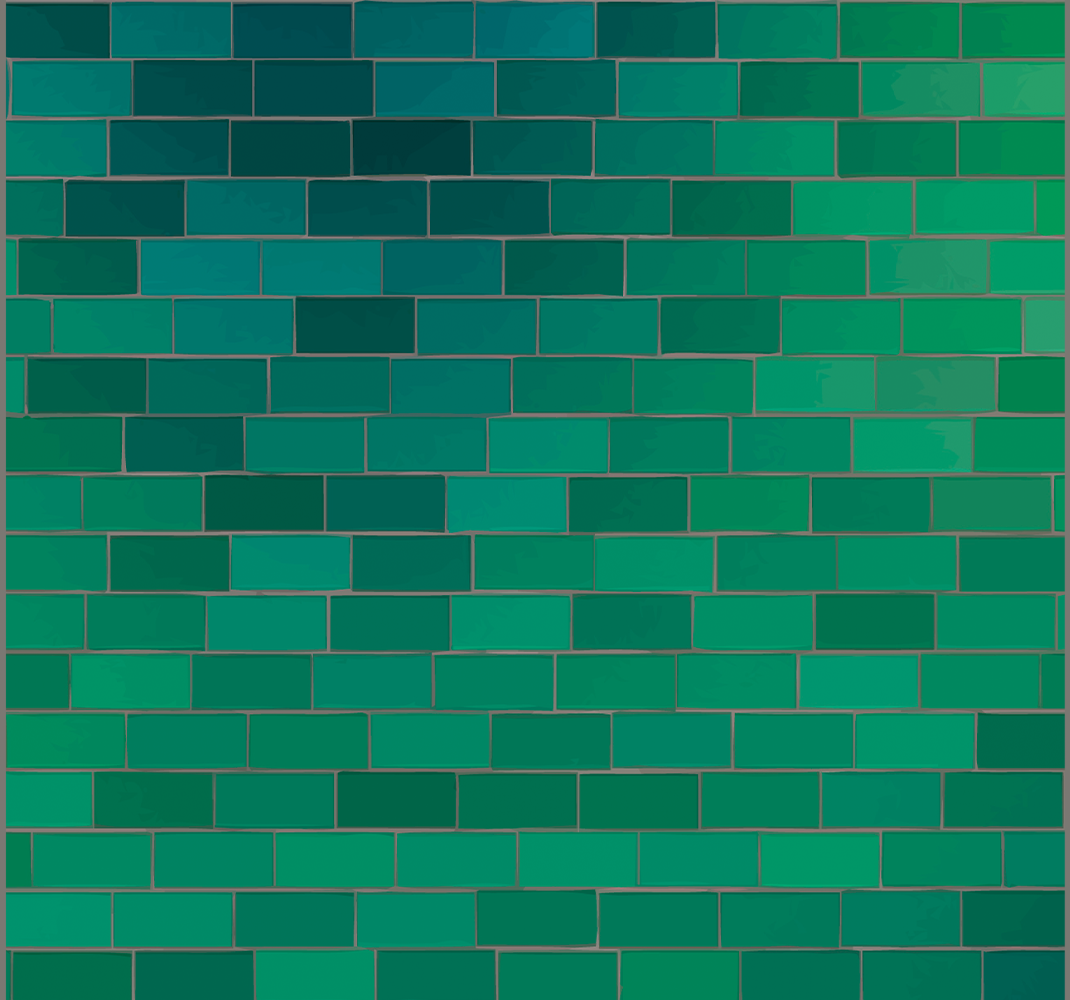 Green rug with green tiled texture - TenStickers