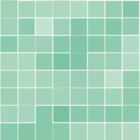Green rug abstract square ceramic tile - TenStickers