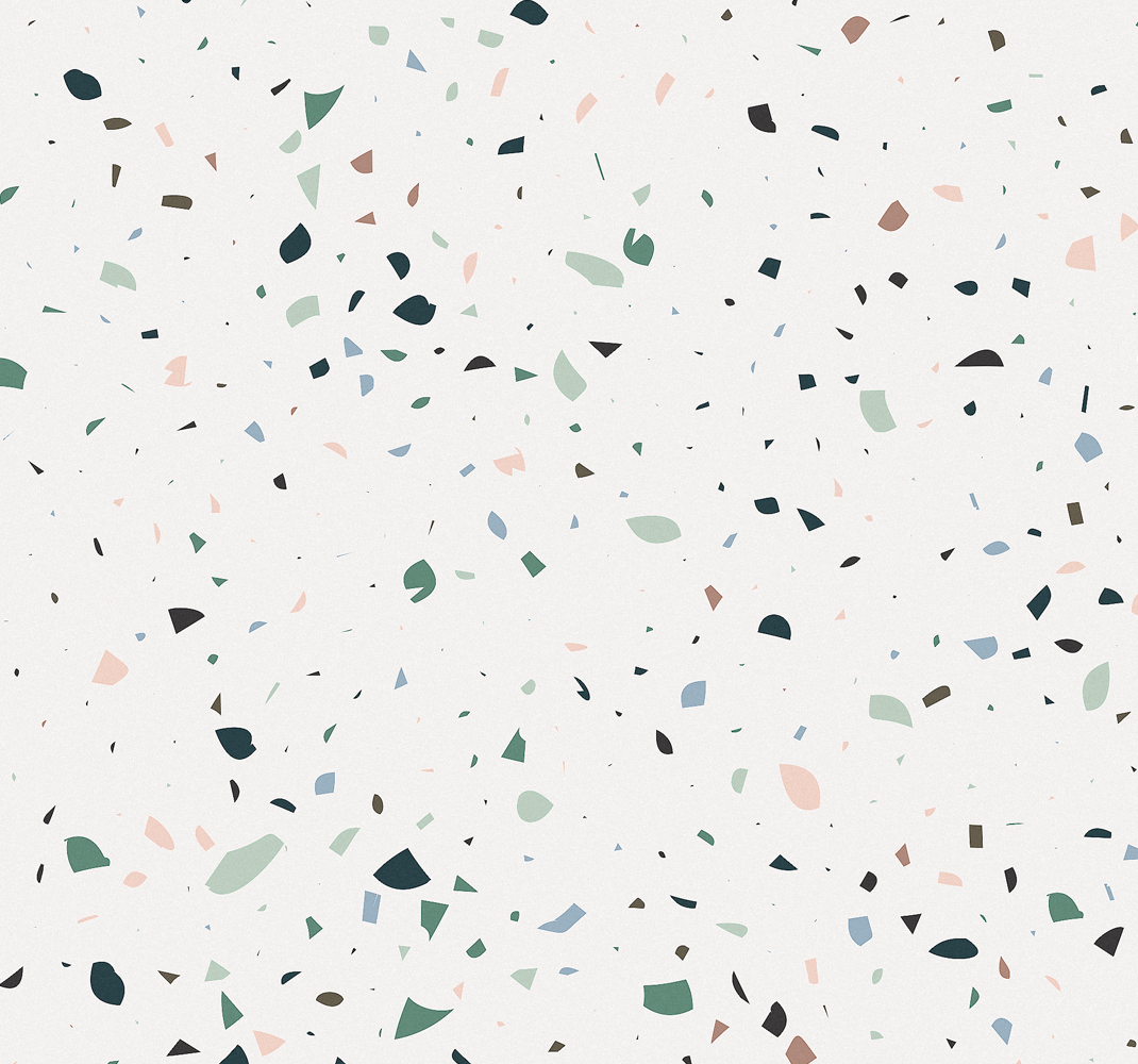 Outdoor rug in white terrazzo design - TenStickers