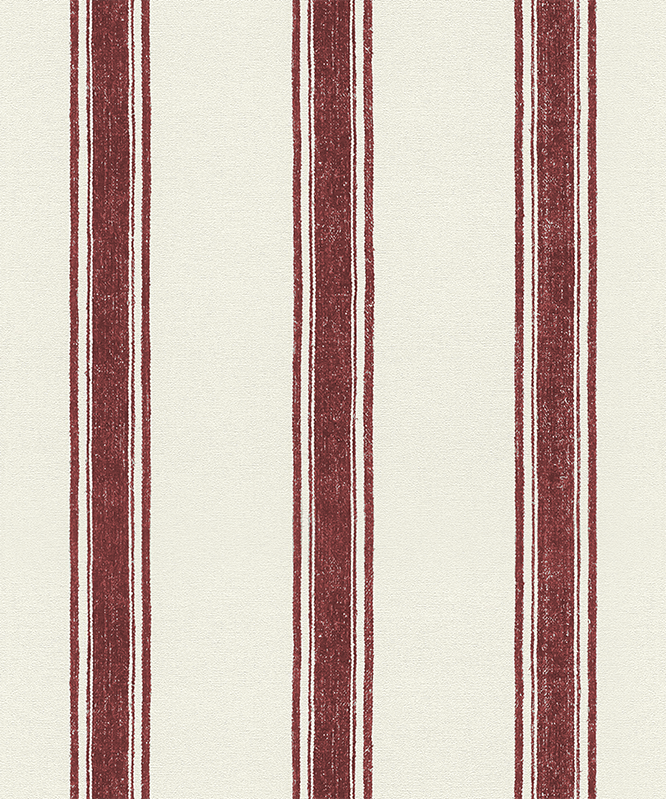 Outdoor rug in red vertical lines - TenStickers