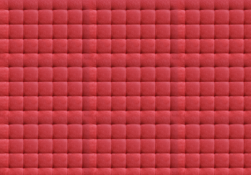 Red rug with red leather padding - TenStickers