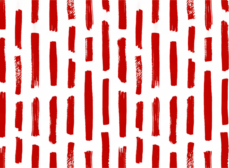 Red rug with red and white stripes - TenStickers