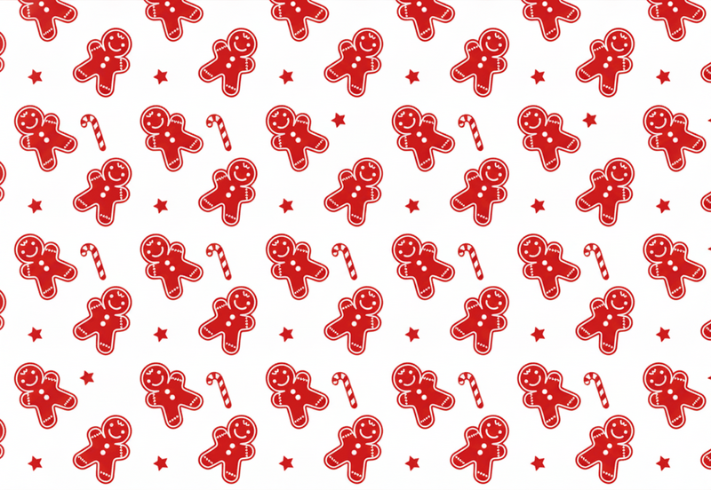 Red rug christmas cookies - TenStickers