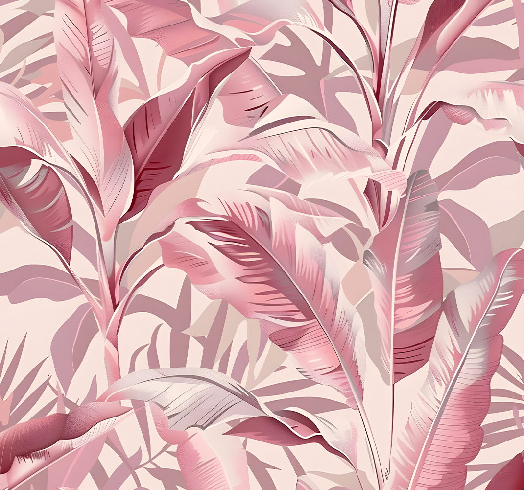 Pink rug rainforest retreat - TenStickers