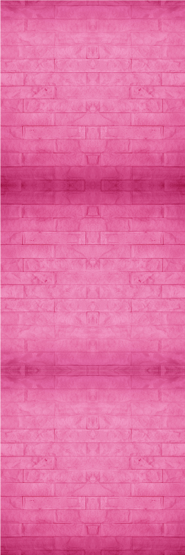 Pink rug in vibrant pink brick design - TenStickers