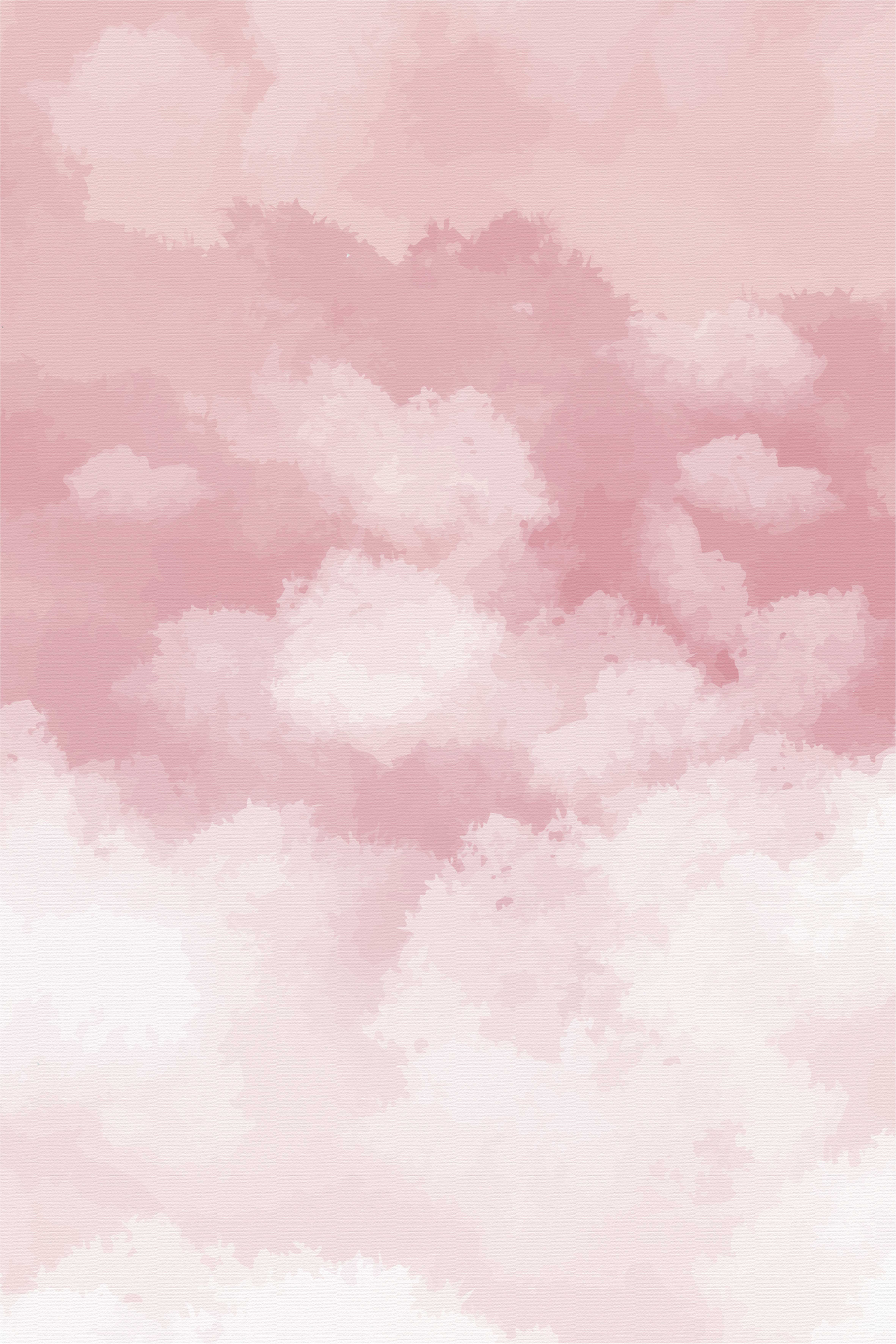 Pink rug with realistic texture - TenStickers