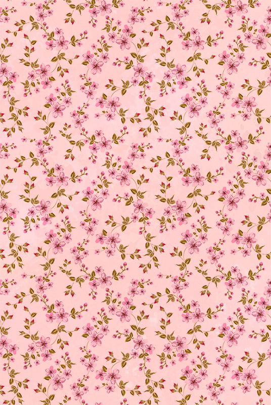 Pink rug watercolor pink flowers design - TenStickers