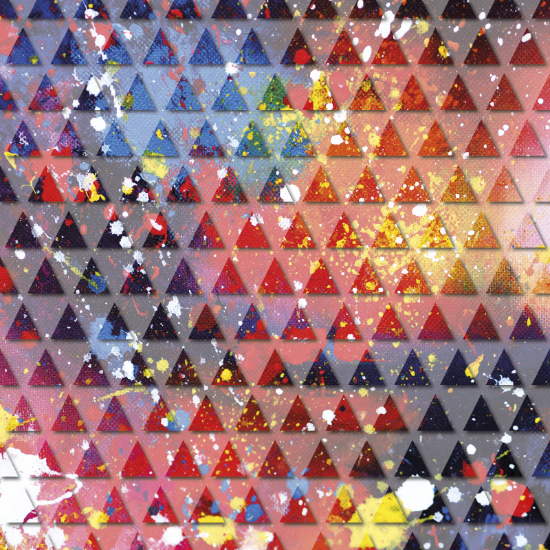 Vinyl rug triangle paint stains - TenStickers
