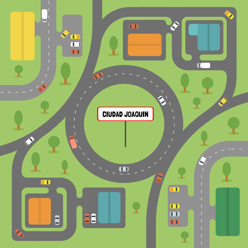 Personalized Cityscape custom floor mat - TenStickers