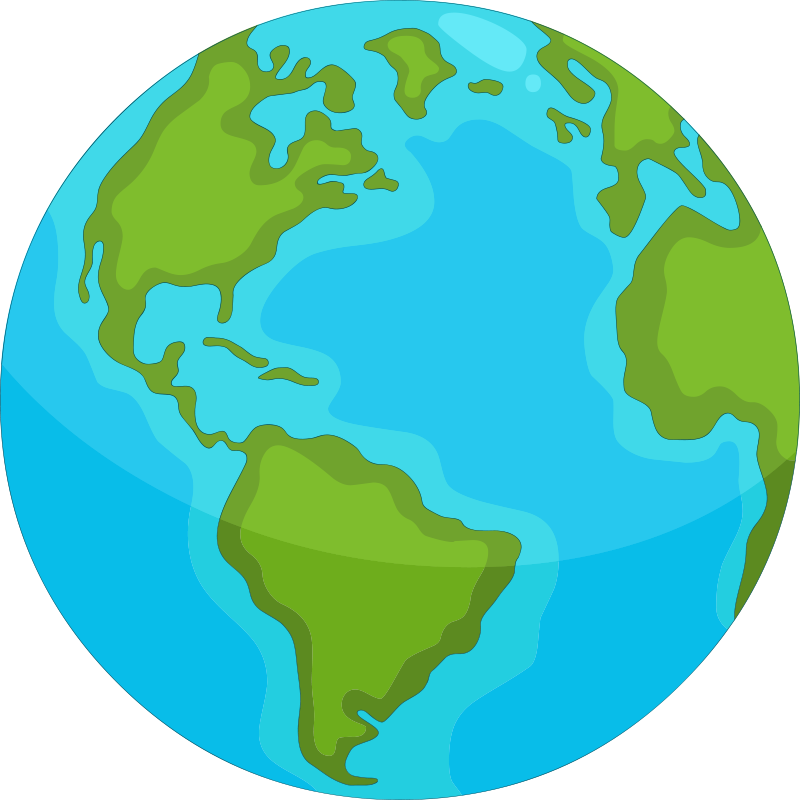Educational World Map map rug - TenStickers