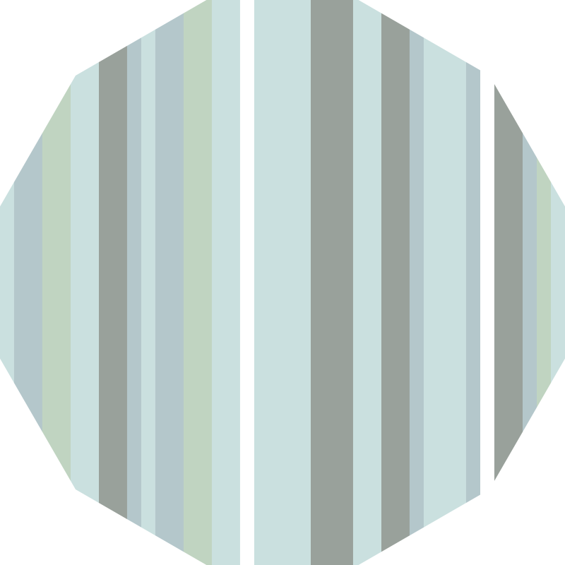 Striped Octagon stripes rug - TenStickers