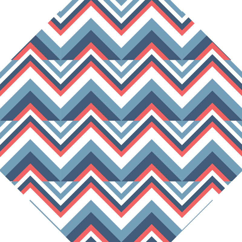 Chevron Colorblock geometric rug - TenStickers