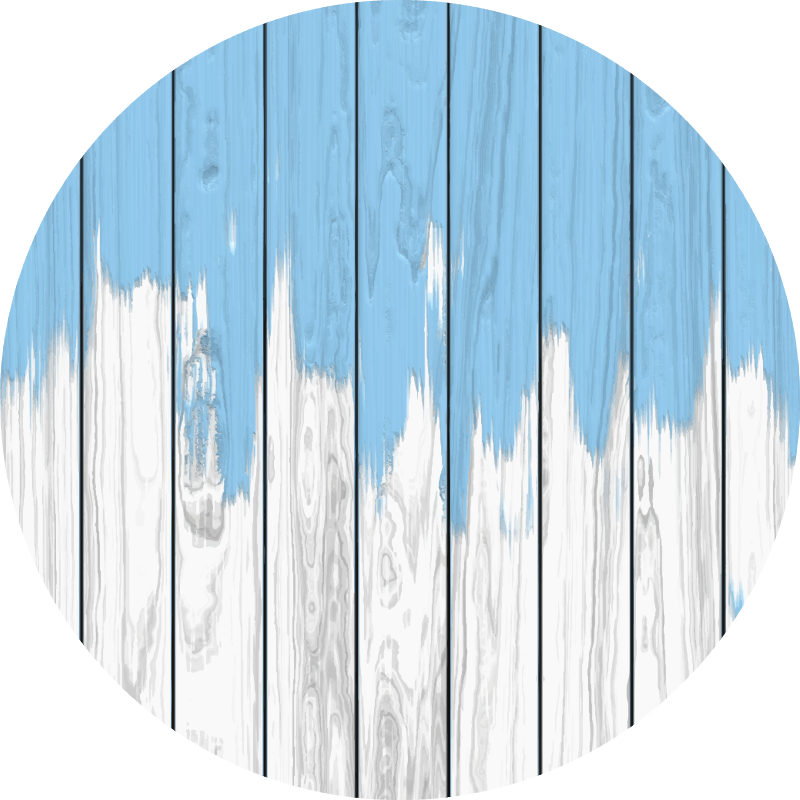 Distressed Timber wood effect rug - TenStickers