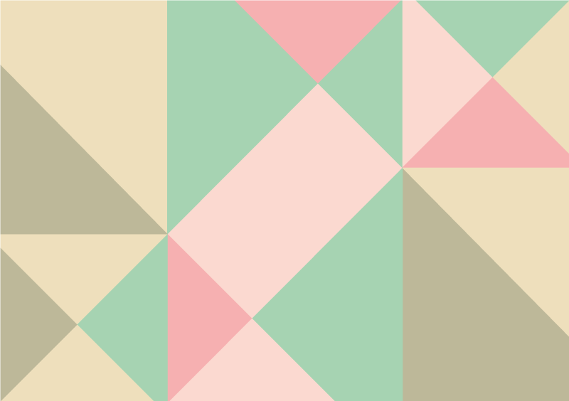 Geometric rug in colorful blocks - TenStickers