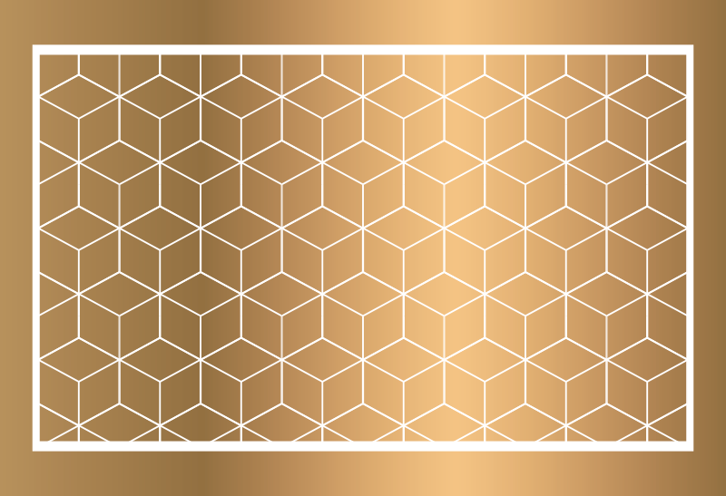 Geometric rug geometric cuboid illusion - TenStickers