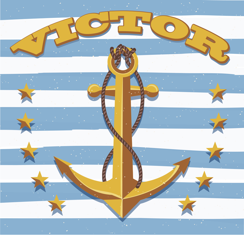 Nautical Customizable custom floor mat - TenStickers