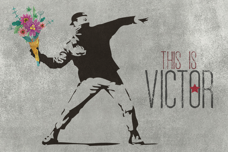 Personalized Bouquet custom floor mat - TenStickers