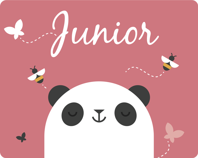 Personalized Panda custom floor mat - TenStickers