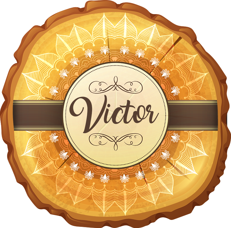 Personalized Festive Emblem custom floor mat - TenStickers