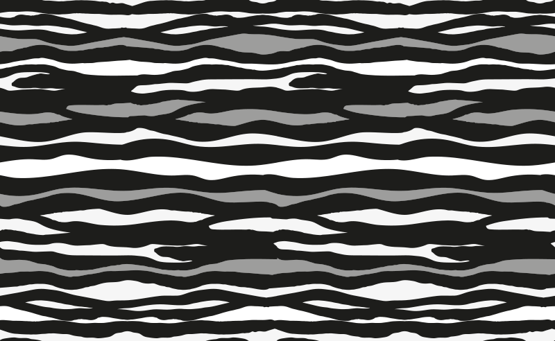 Zebra Stripe Motif animal print rug - TenStickers