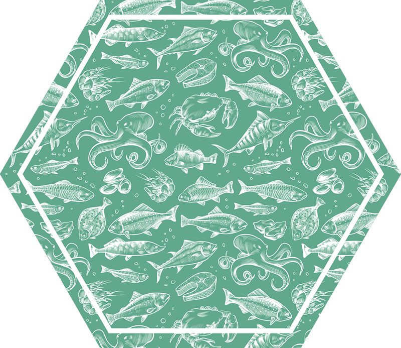 Aquatic Enchantment animal mat - TenStickers