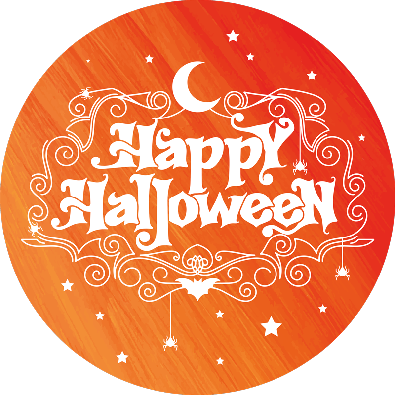 Halloween rugs halloween celebration round - TenStickers