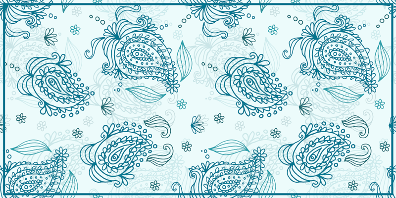 Mandala rug in mandala paisley harmony design - TenStickers