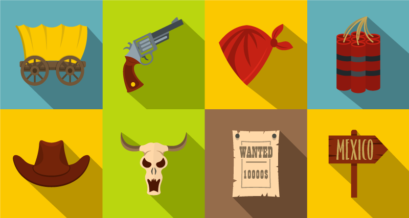 Western Adventure game rug - TenStickers