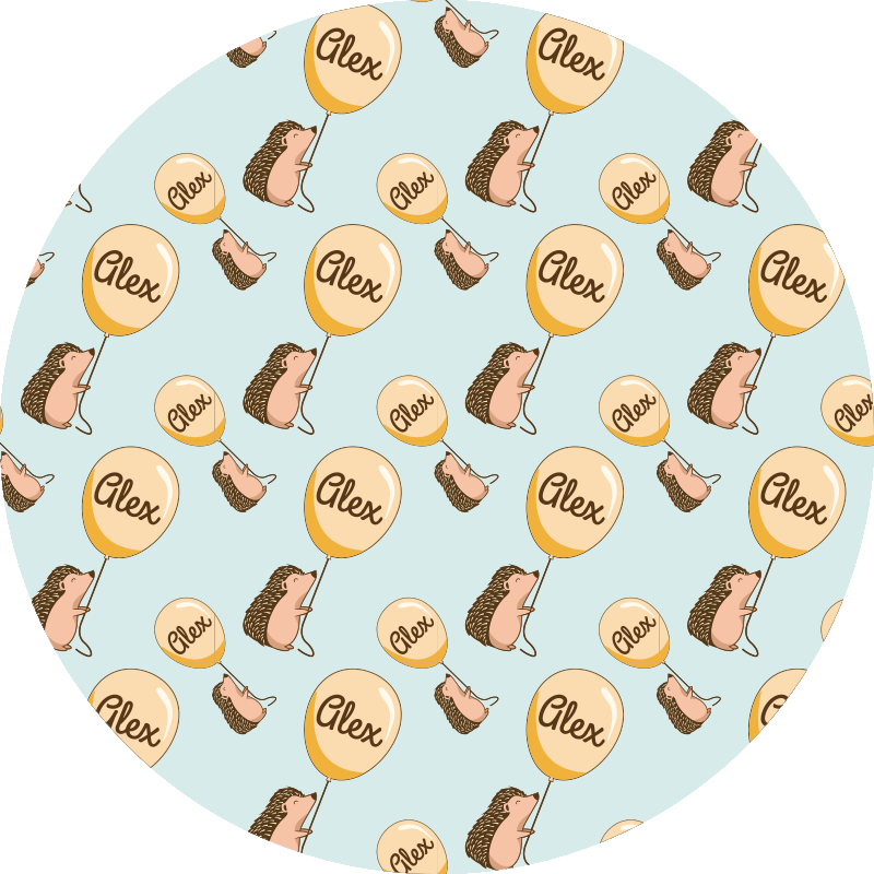 Customized Hedgehog custom floor mat - TenStickers