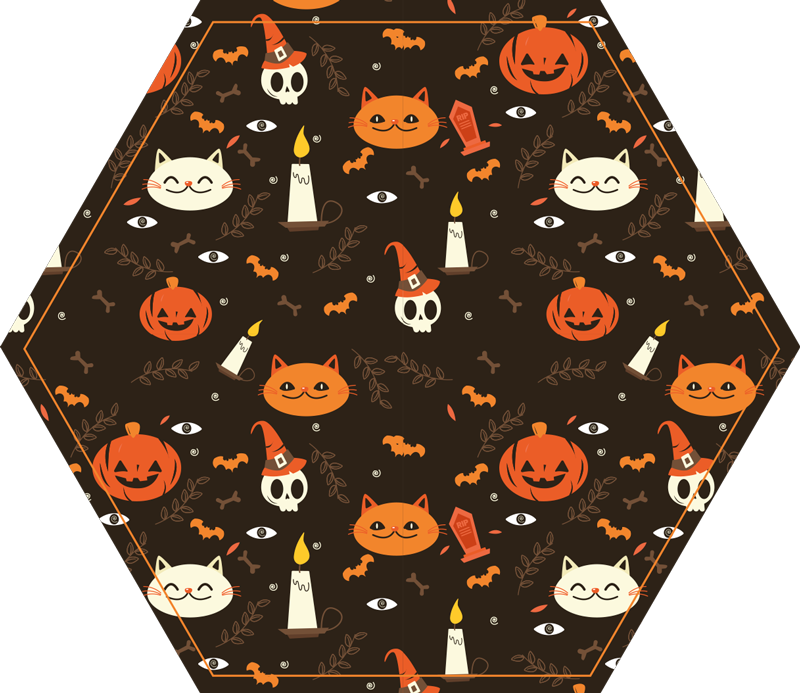 Halloween rugs with cheerful halloween design - TenStickers