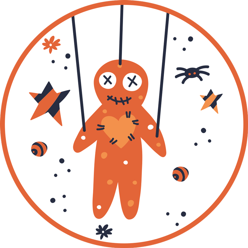 Halloween rugs halloween gingerbread design - TenStickers