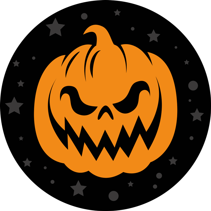 Spooky Pumpkin halloween rugs - TenStickers