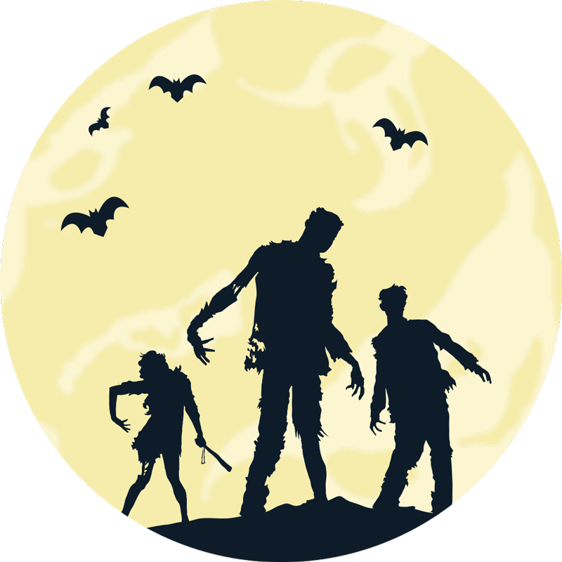 Halloween rugs with spooky silhouettes - TenStickers
