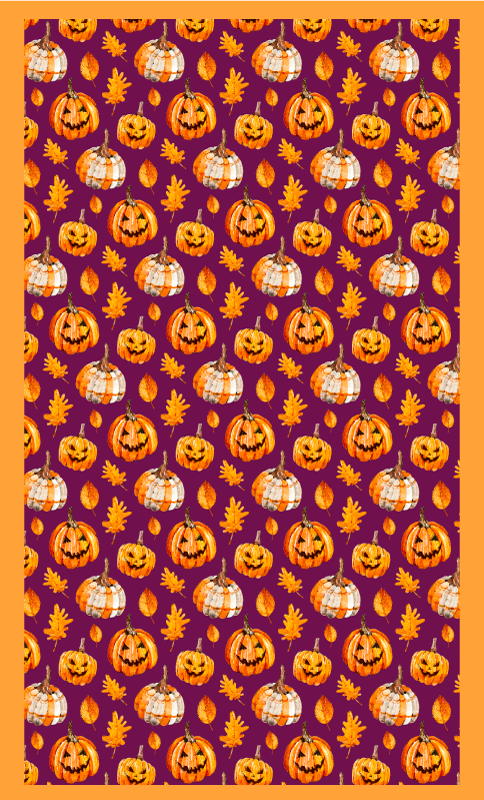 Pumpkin Pattern halloween rugs - TenStickers