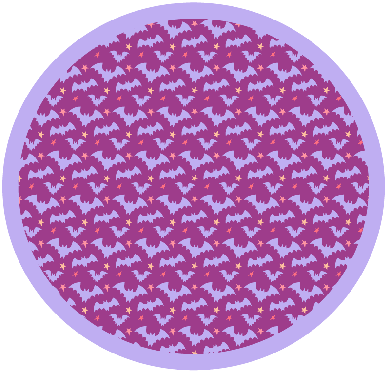 Halloween rugs with halloween bat motif - TenStickers