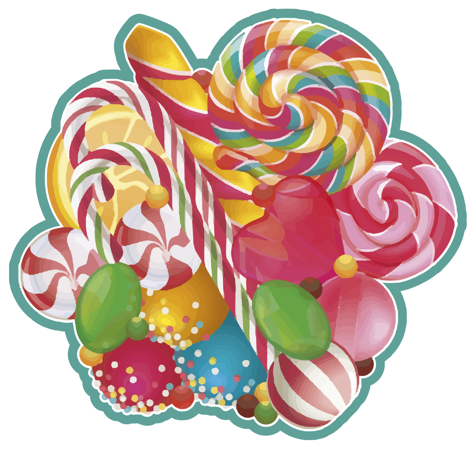 Candy Delight event carpet - TenStickers