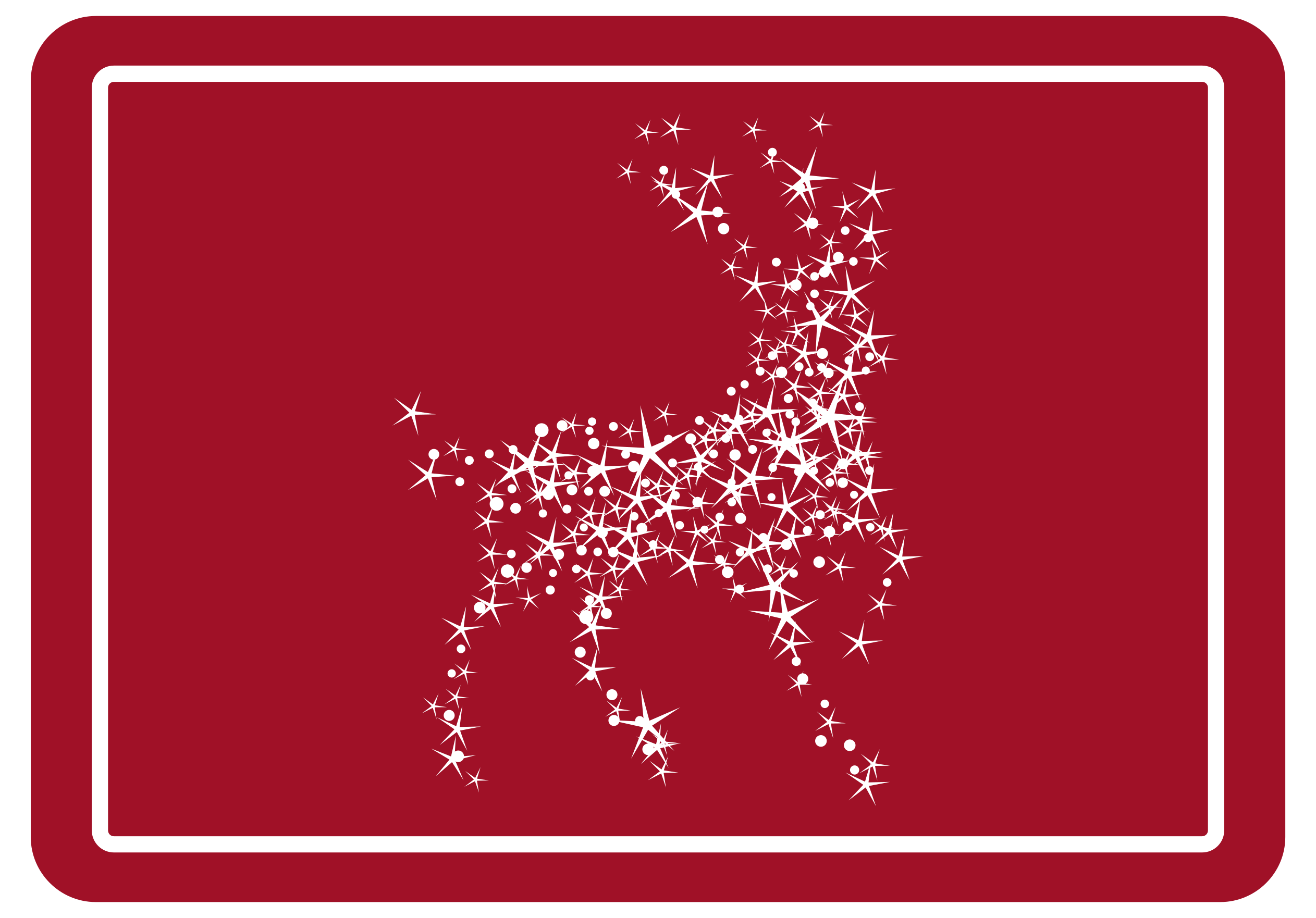 Reindeer Constellation christmas rug - TenStickers