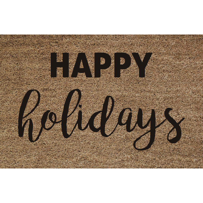 Festive Greeting Doormat christmas rug - TenStickers
