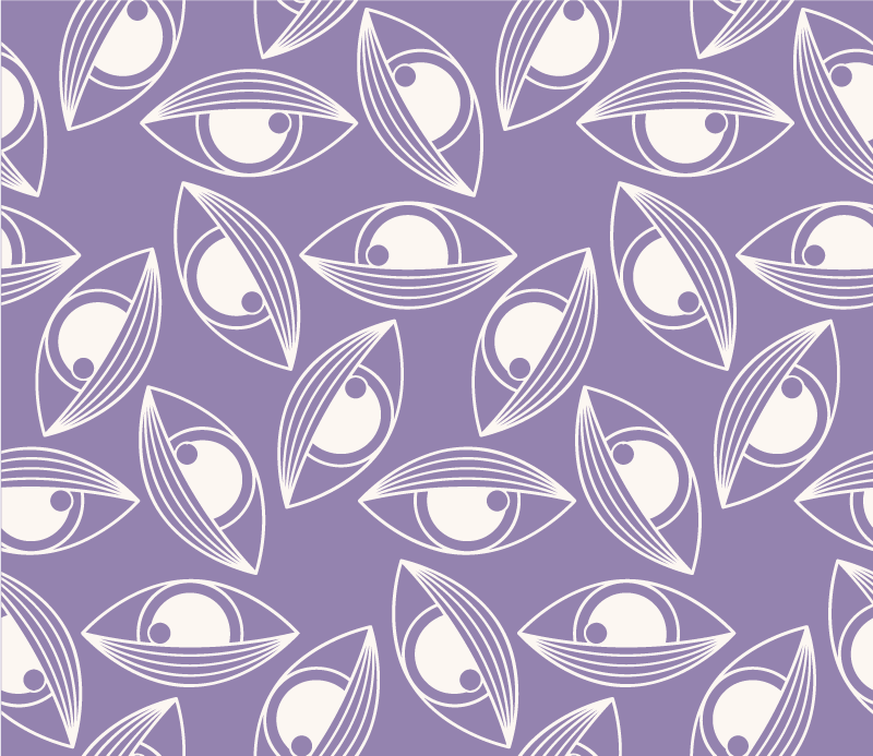 Abstract Fish Pattern animal mat - TenStickers