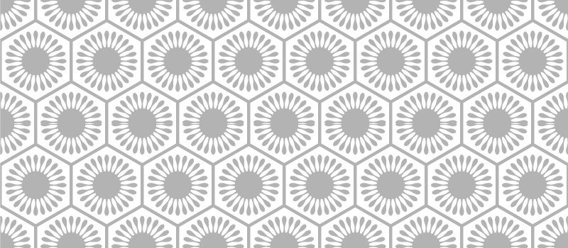 Sunburst Pattern geometric rug - TenStickers