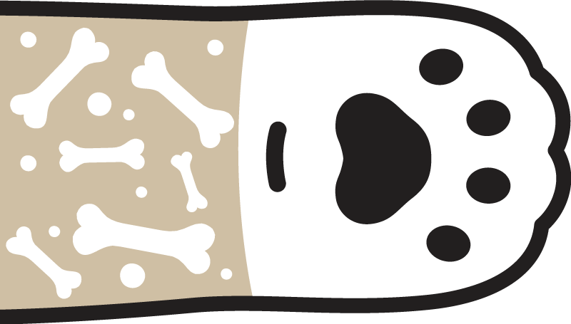 Paw Patterned Surface animal mat - TenStickers