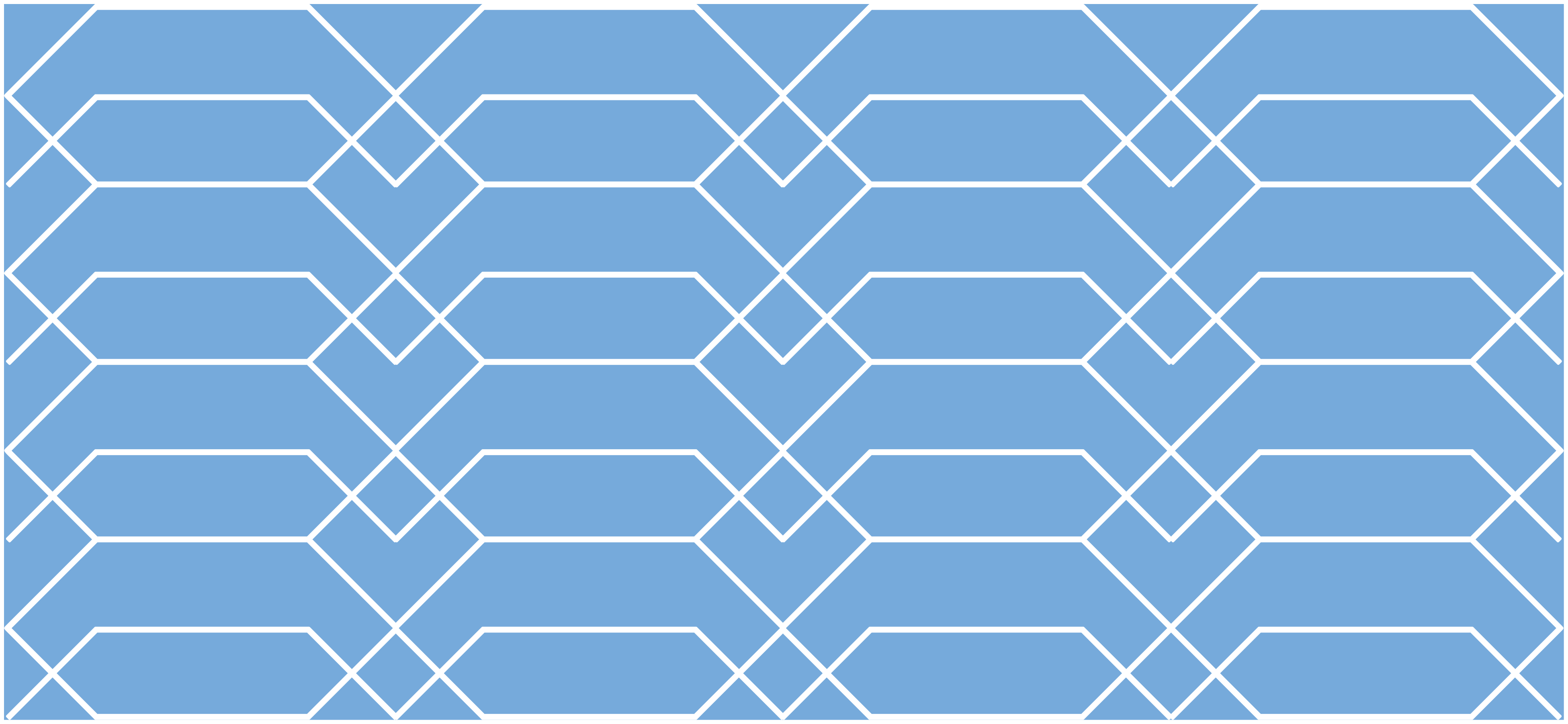 Abstract Blue Stripes geometric rug - TenStickers